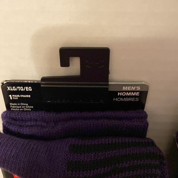 Lot of 2 UA Under Armour Over The Calf Men’s XLG Soccer Socks - Picture 2 of 3